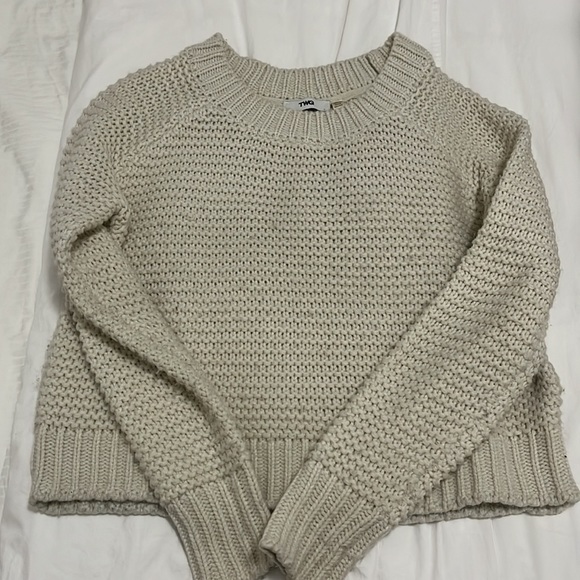 Chunky cream knit sweater - Picture 3 of 3